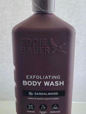 EDDIE BAUER Exfoliating Body Wash For Men Sandalwood 32oz